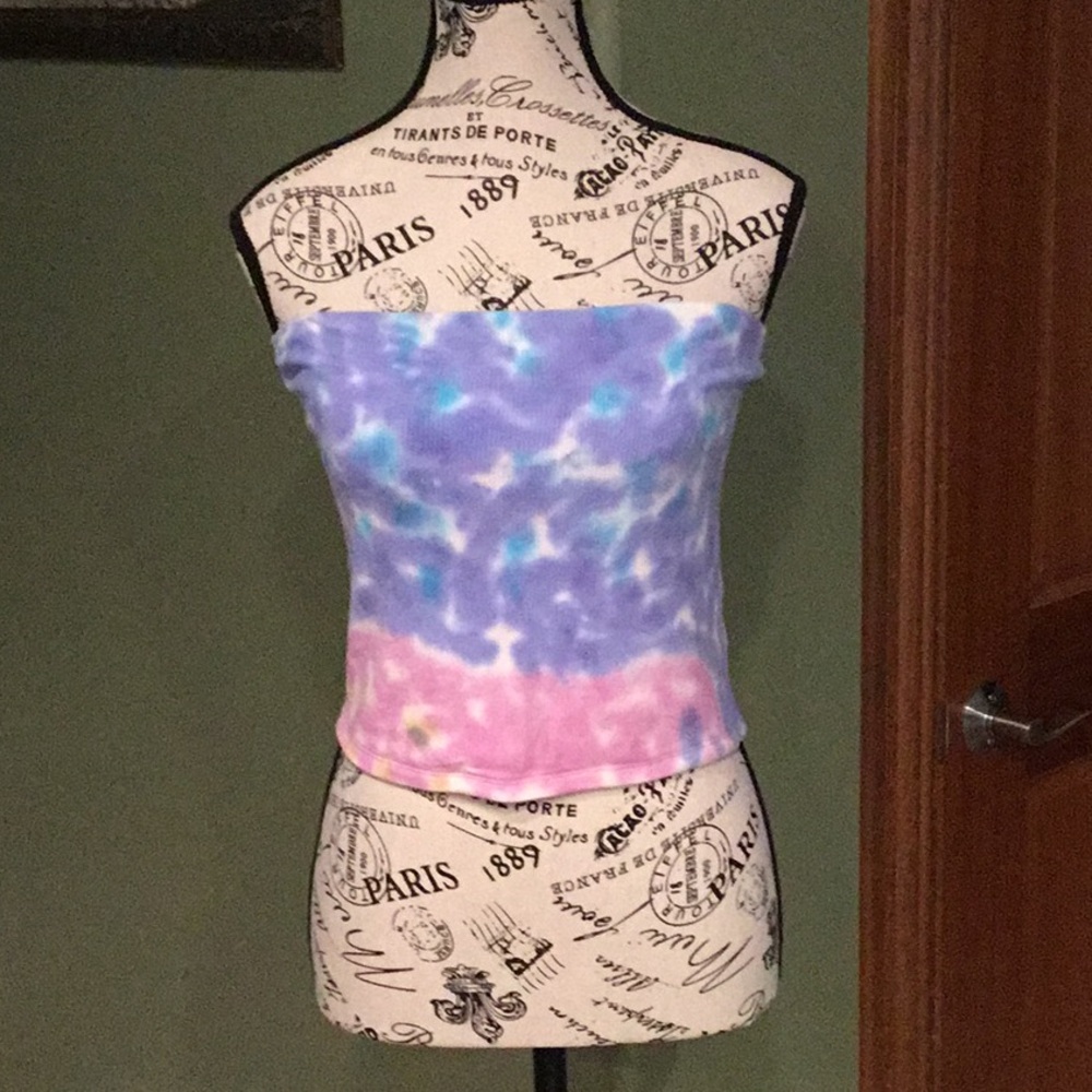 American Eagle Soft & Sexy Ribbed Tie Dye Top Size M